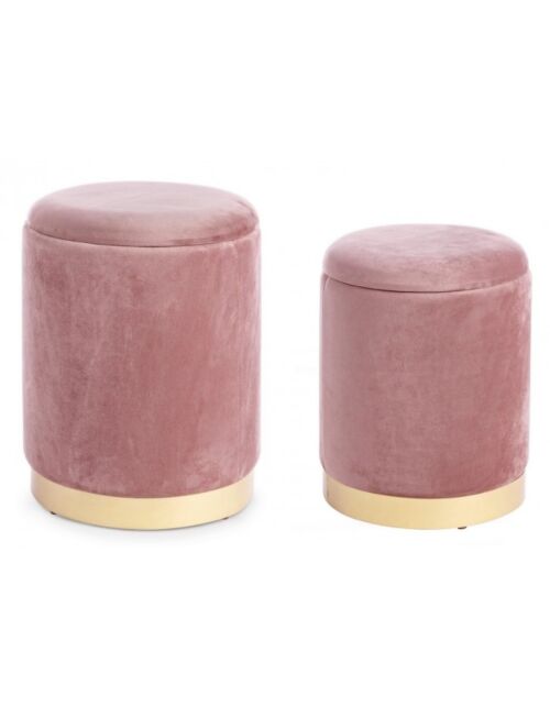 BIZZOTTO SET2 POLINA ANTIQUE ROZA POSODICA POUF