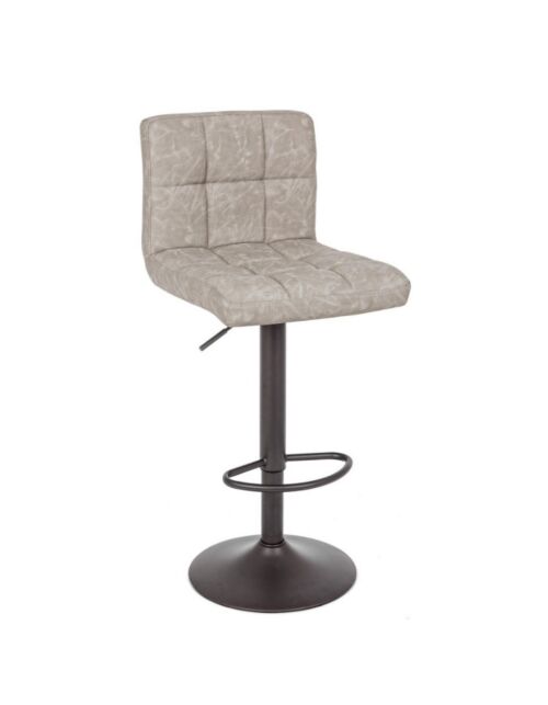 BIZZOTTO barski oblazinjen stol GREYSON svetlo siv VINTAGE