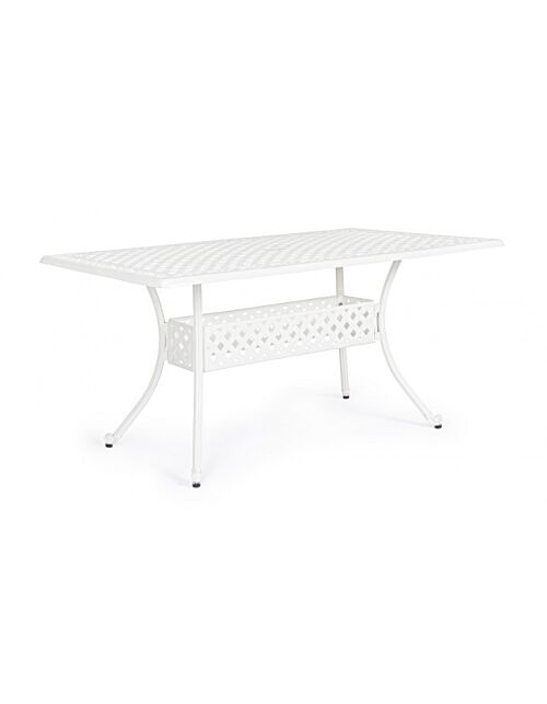 Vrtni aluminijski stol IVREA 160x90 bijeli