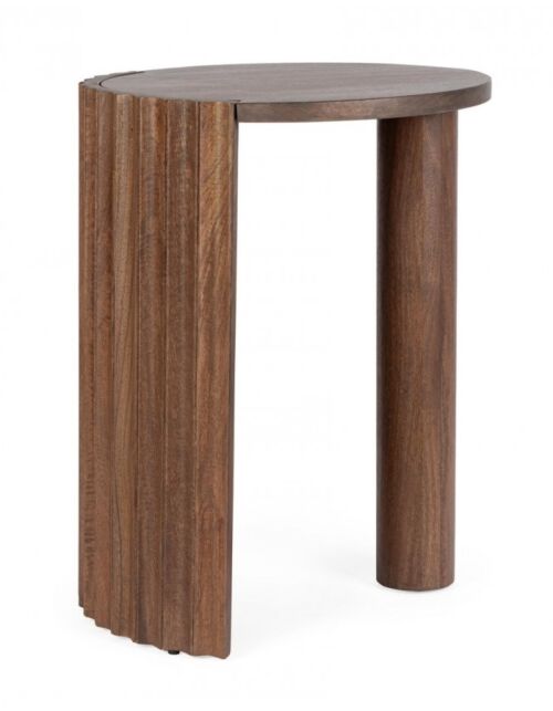Okrugli stolić od drveta manga ORISSA D50 smeđi