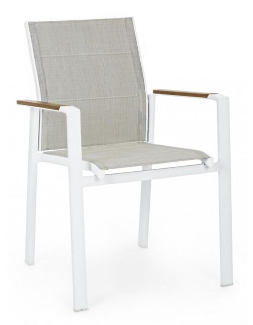 BIZZOTTO Vrtni stol KUBIK bel SJ60 - 0663216