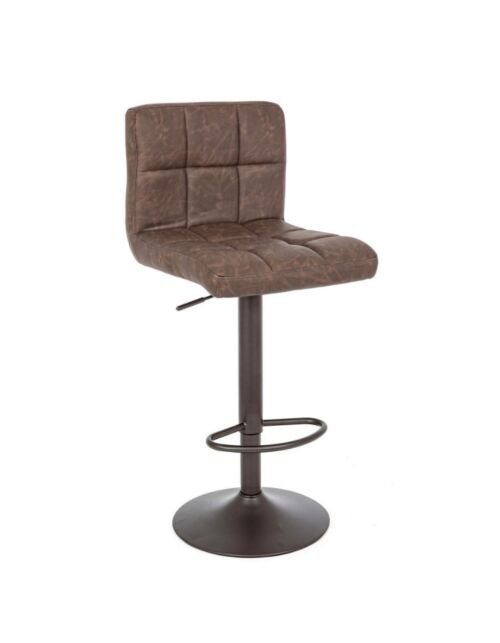 BIZZOTTO barski oblazinjen stol GREYSON rjav VINTAGE