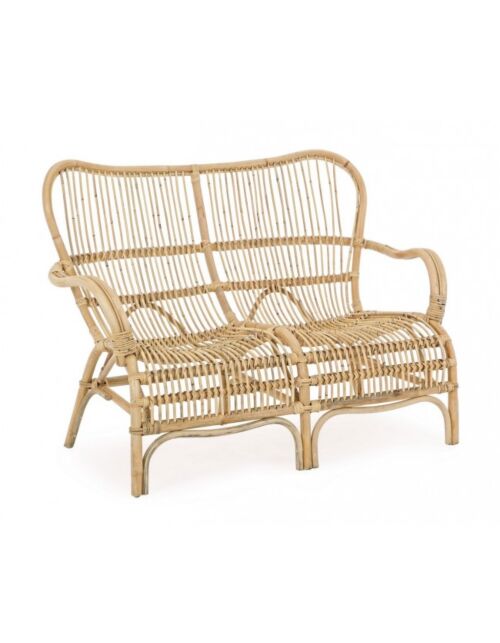 Vrtni dvosjed 2P CLARITA - prirodni ratan