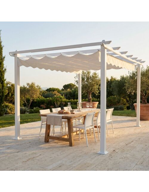 Vrtni paviljon ASTORIA 4 × 4 bel