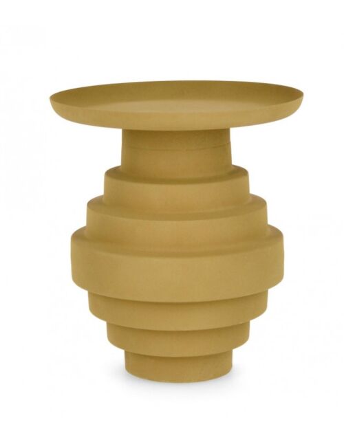 AMBA klub stolić za kavu senf D35.5