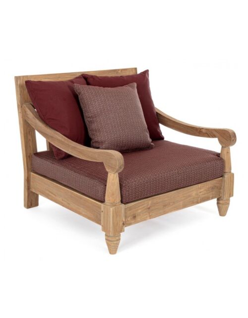 Vritna fotelja BALI WINE - FSC tikovina