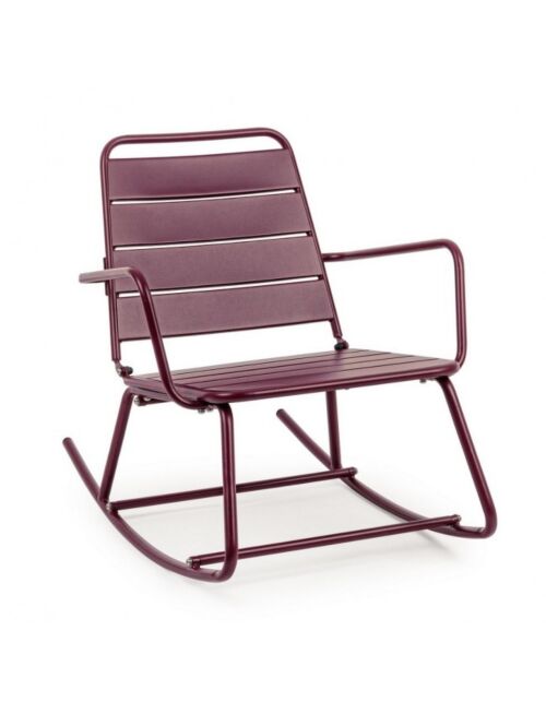 Vrtna fotelja na ljuljanje LILLIAN u bordo boji
