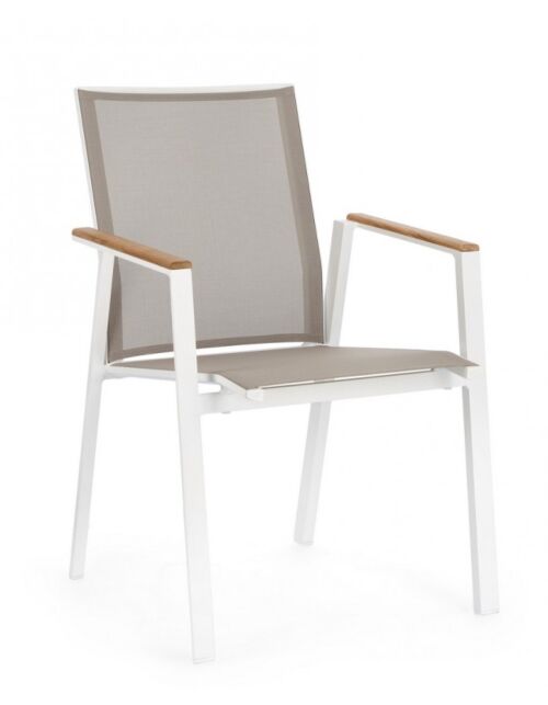 BIZZOTTO Vrtni stol CAMERON bel GK50