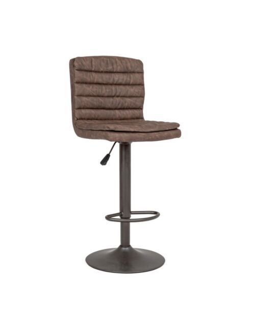 BIZZOTTO barska stolica CONNOR rjava VINTAGE – oblazinjena