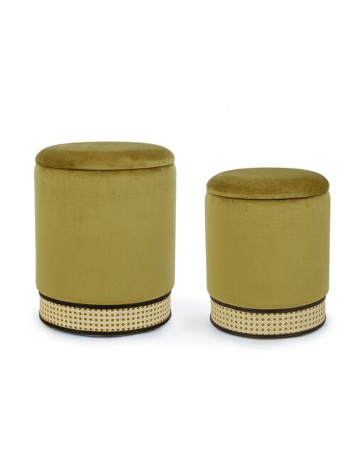 BIZZOTTO SET2 MILENA POSODA OLIVA POUF