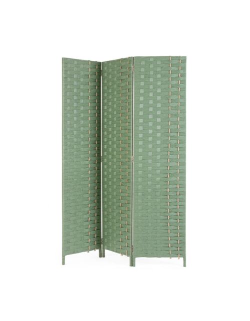 BIZZOTTO paravan 3-delni JALILA zelena barva 135×180 cm