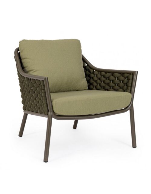 BIZZOTTO Vrtni fotelj EVERLY OLIV QS24 z blazinami
