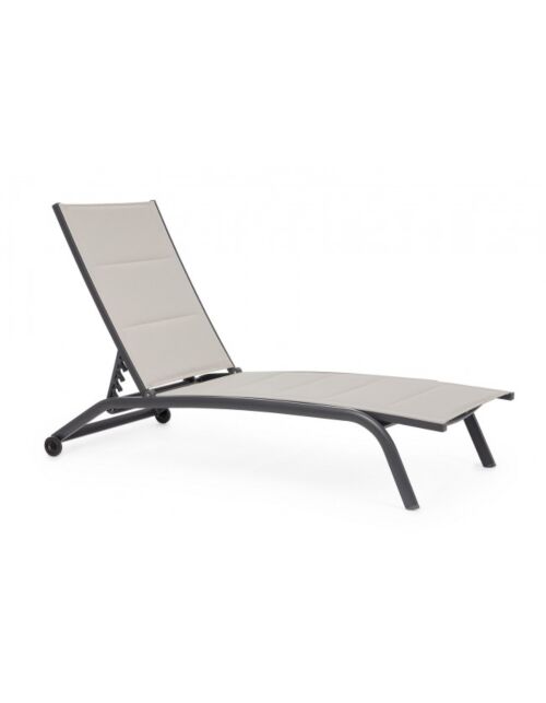 Vrtna ležaljka CLEOPAS antracit/stone ZH11 s kotačićima