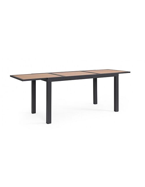 BIZZOTTO Raztegljiva vrtna miza HILIJA 140-210X77 antracit LH32