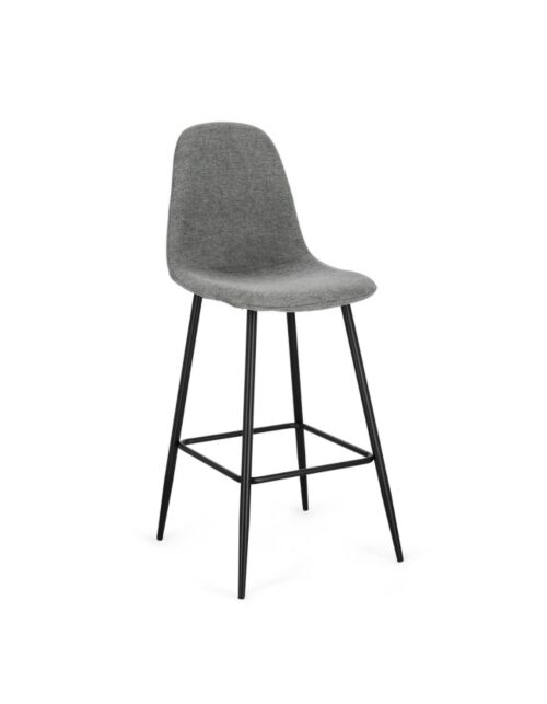 BIZZOTTO barski stol NEW IRELIA črn - temno siv