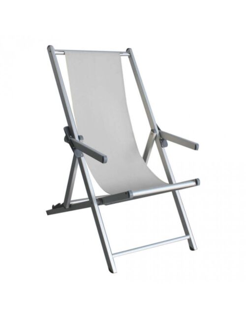 LEŽALJKA ZA PLAŽU OD TEKSTILA S NASLONIMA ZA RUKE