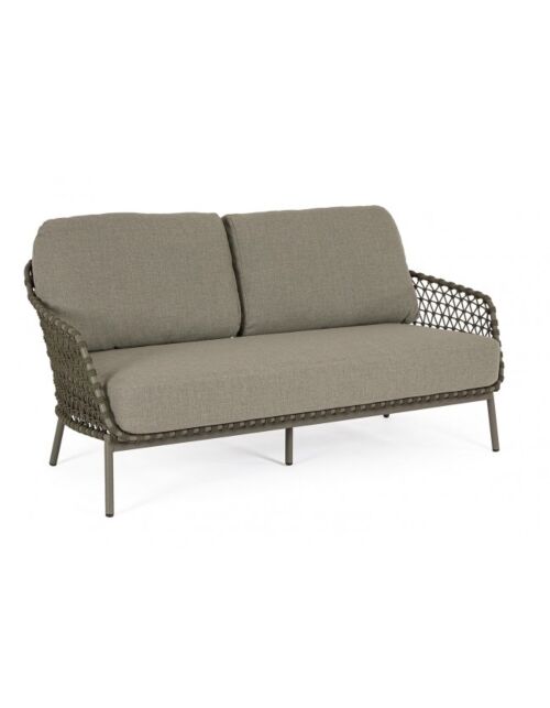 Vrtni kauč – dvosjed/trosjed IVISSA zeleni s jastucima