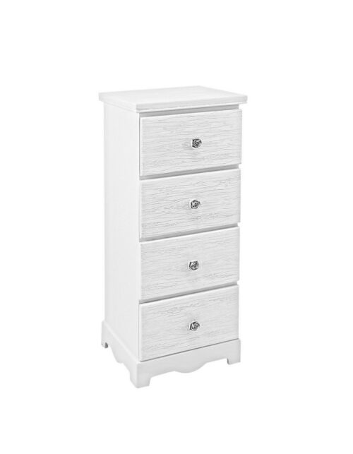 BIZZOTTO komoda s 4 predali BLANC S