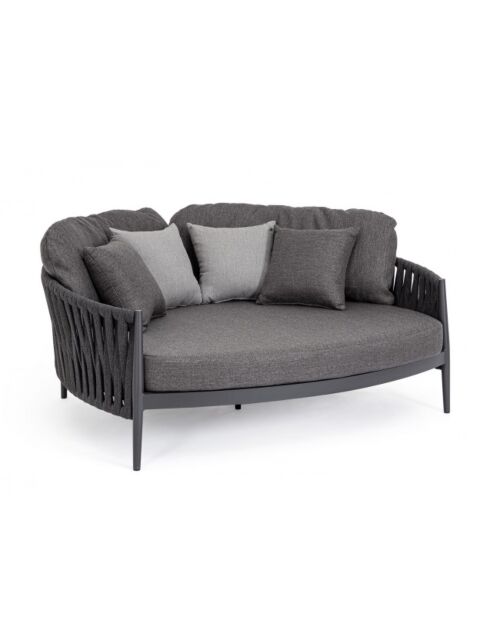 Ležaljka s jastucima JACINTA antracit WG21