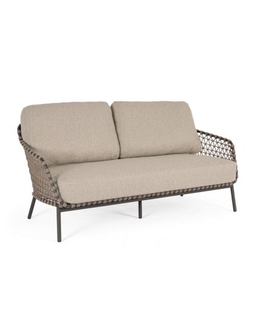 Vrtni kauč – dvosjed/trosjed IVISSA antracit s jastucima