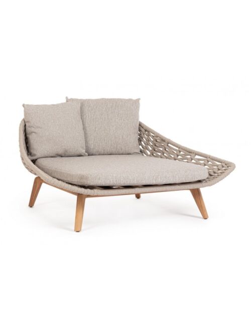 BIZZOTTO Ležalnik DAYBED TAMIRES bež z blazinami