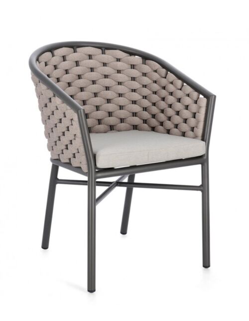 Vrtna fotelja MARGALIDA antracit/khaki - 0666077