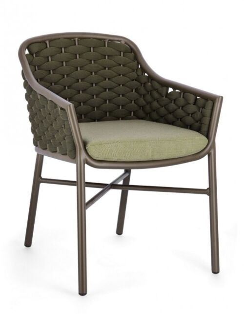 BIZZOTTO Vrtni fotelj EVERLY OLIV QS24 z blazino