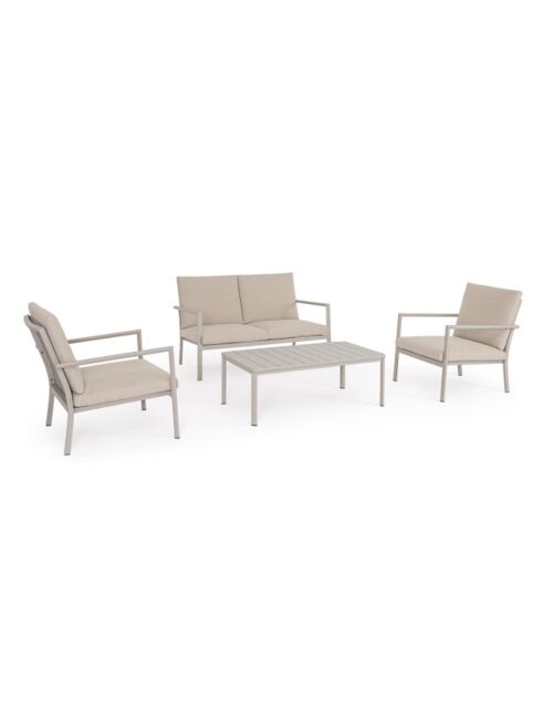 BIZZOTTO vrtna garnitura z blazinami SET4 KONNOR rastin
