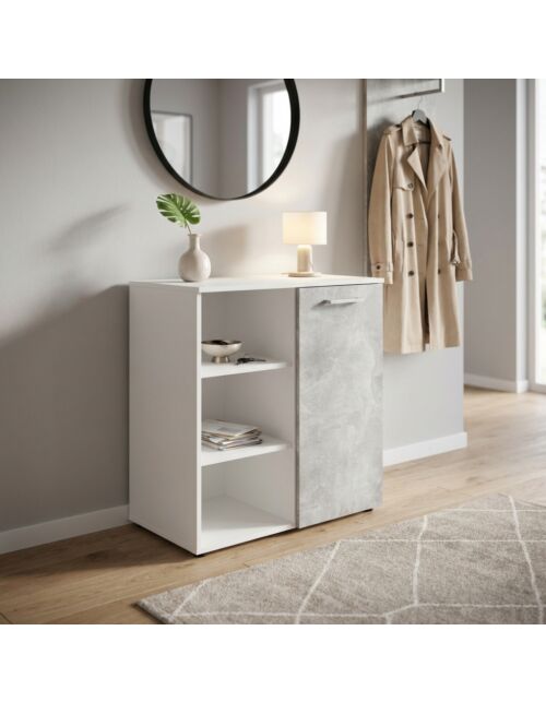 OMARA Z 1 VRATI IN 3 POLICAMI MARK WHITE IN LIGHT