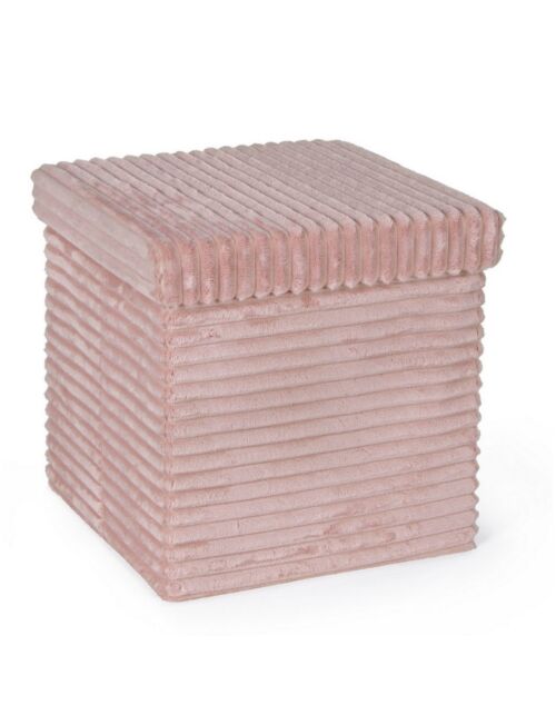 BIZZOTTO zložljiv tabure s shranjevalnim prostorom SEDONA velur blush