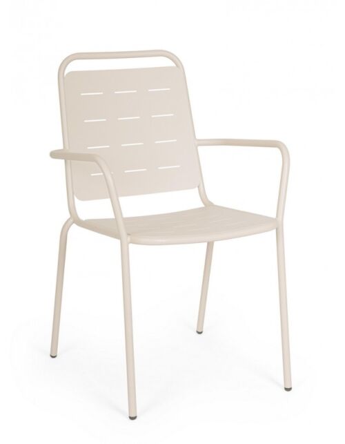 Vrtni stol YARA z nasloni za roke – champagne  0803578