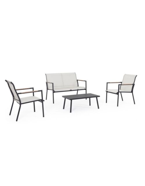 BIZZOTTO vrtna garnitura SET4 MARSALA antracit