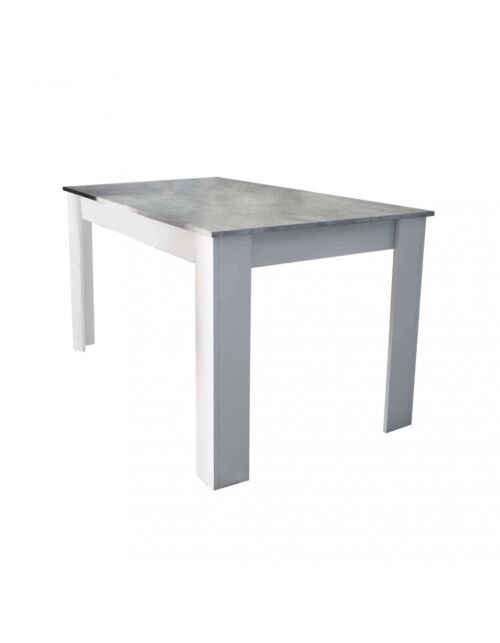 BIJELI I SIVI PAPR STOL SA EFEKTOM CEMENTA