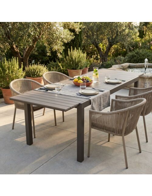 Raztegljiva vrtna jedilna miza PENTAL 180-240 x 100 h75 - TAUP