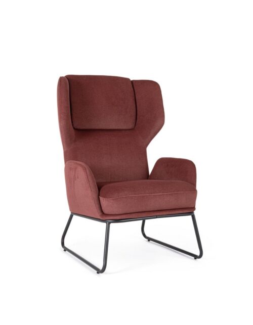 BIZZOTTO oblazinjen fotelj OPHELIA rust 