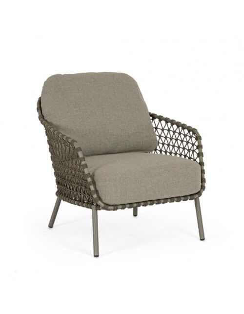 Vrtna fotelja IVISSA zelena s jastucima