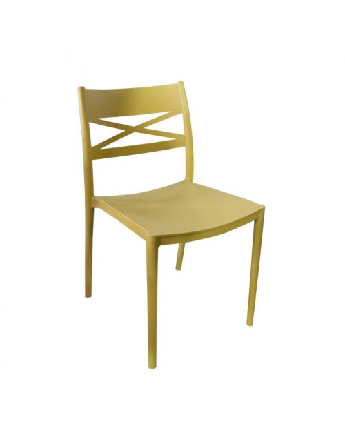 Vrtni stol DARLEEN rumen - nakladalen