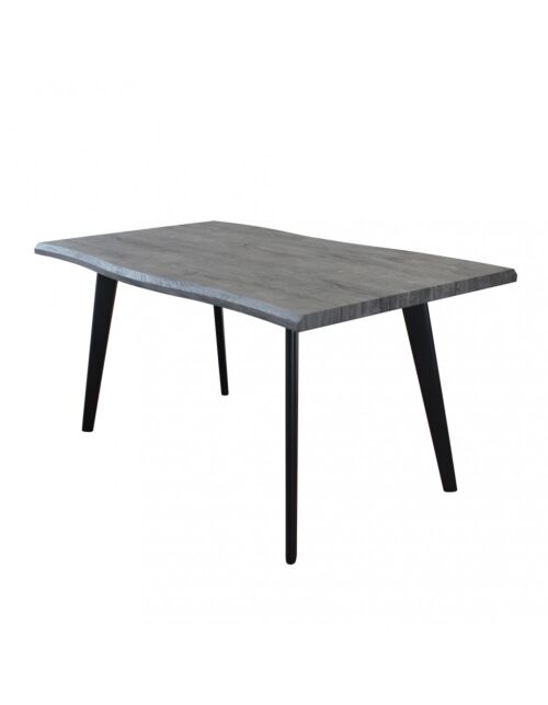 Jedilna miza DALBERT – antracit, videz lesa 160×90 - MO807181