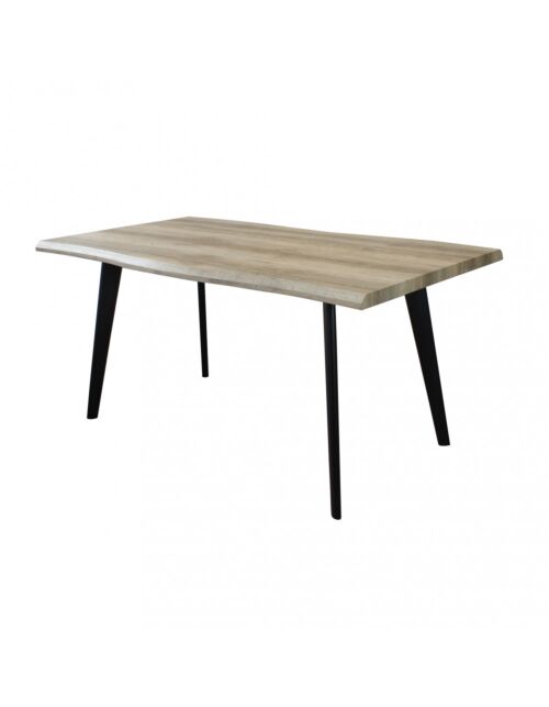 Jedilna miza DALBERT – naravna, vozlata 160 × 90