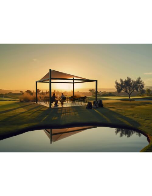 Pergola z jadrom VELA 3 × 3 m – Giulio Barbieri