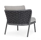 Vrtna fotelja HARLOW antracit QS22/grafit