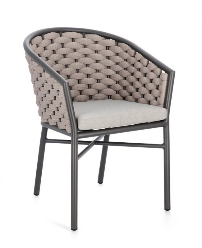 Vrtna fotelja MARGALIDA antracit/khaki - 0666077