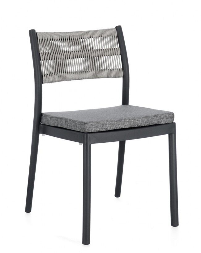 Vrtna stolica ALVIN antracit - svijetlo siva