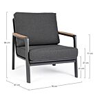 Vrtna fotelja JALISCO antracit WG21