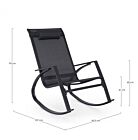 Stolica za ljuljanje DEMID antracit/antracit – metalna konstrukcija