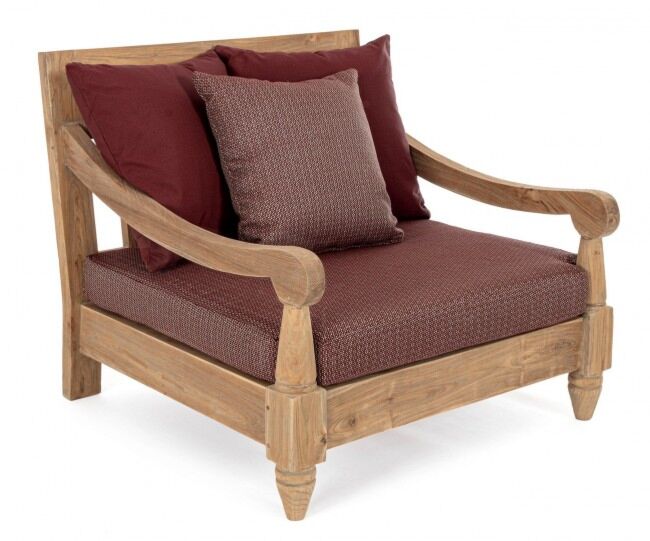 Vritna fotelja BALI WINE - FSC tikovina