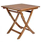 Kvadratna lesena vrtna zložljiva miza NOEMI 70X70 - akacija