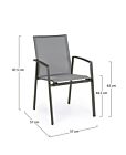 Stolica CRUISE s rukonaslonima antracit GK52